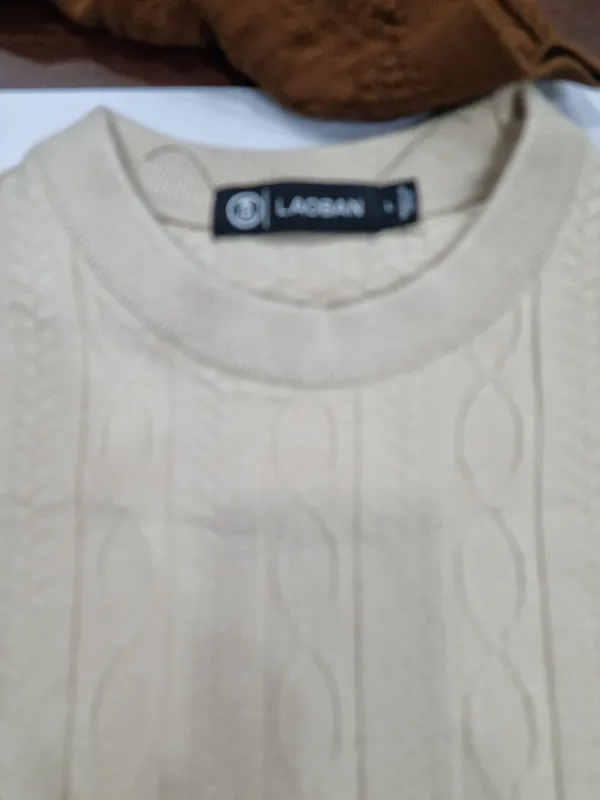 Beige_Acrylic_Cable_Knit_Sweater_For_Men