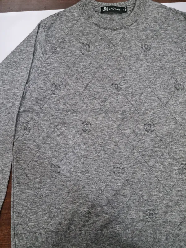 Grey_Knit_Regular_Fit_Sweater_for_Men