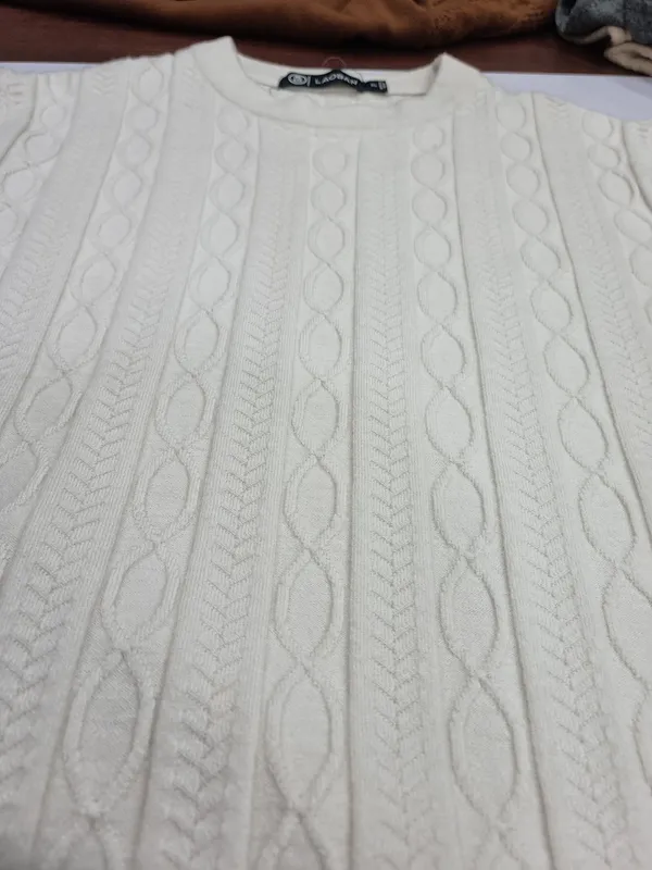 Cream_Knit_Regular_Fit_Sweater_for_Men