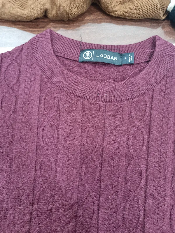 Maroon_Knit_Regular_Fit_Sweater_for_Men