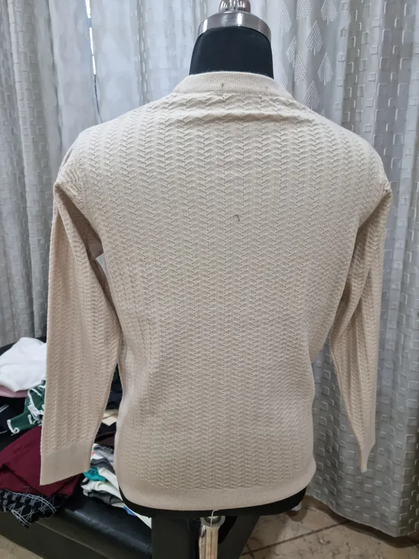 Beige_Acrylic_Cable_Knit_Sweater_For_Men