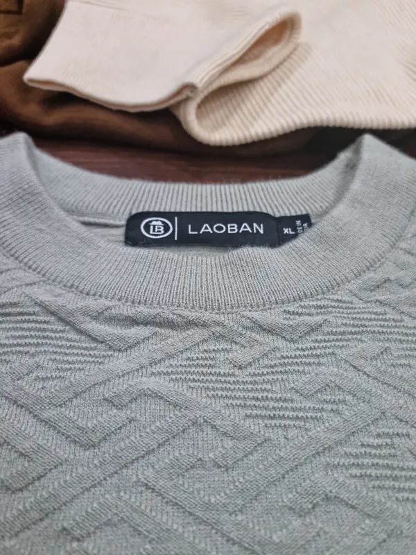 Sage_Green_Knit_Regular_Fit_Sweater_for_Men