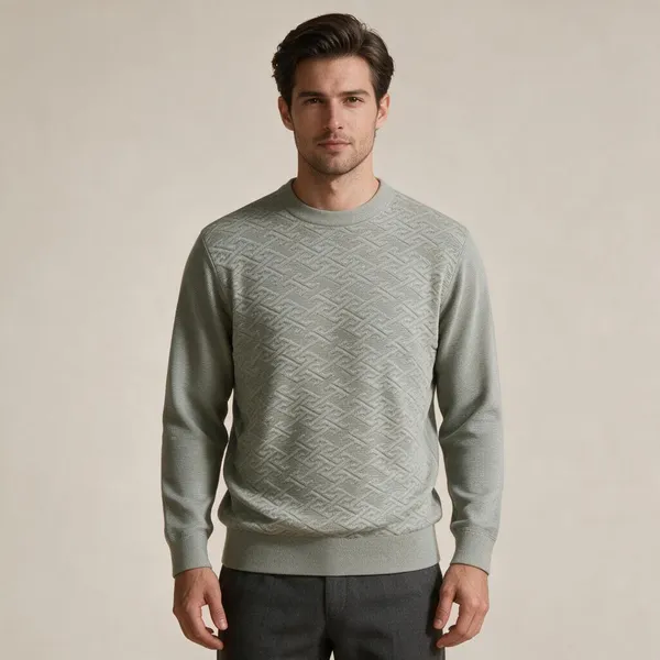 Light_Grey_Acrylic_Regular_Fit_Knit_Sweater_For_Men