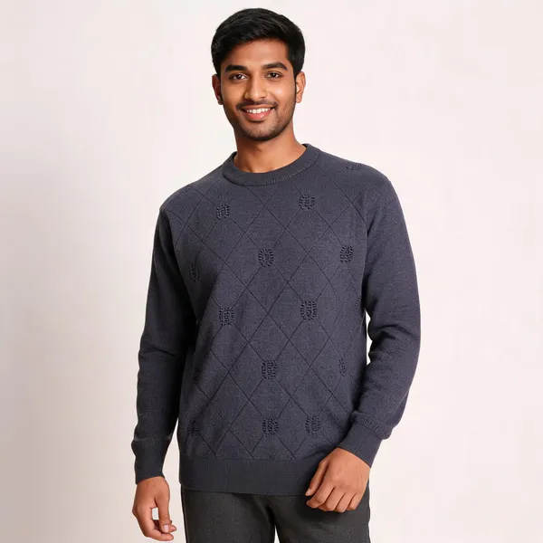 Charcoal_Grey_Acrylic_Regular_Fit_Knit_Sweater_For_Men