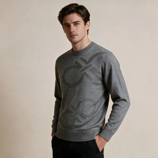 Grey_Acrylic_Regular_Fit_Knitted_Sweater_For_Men