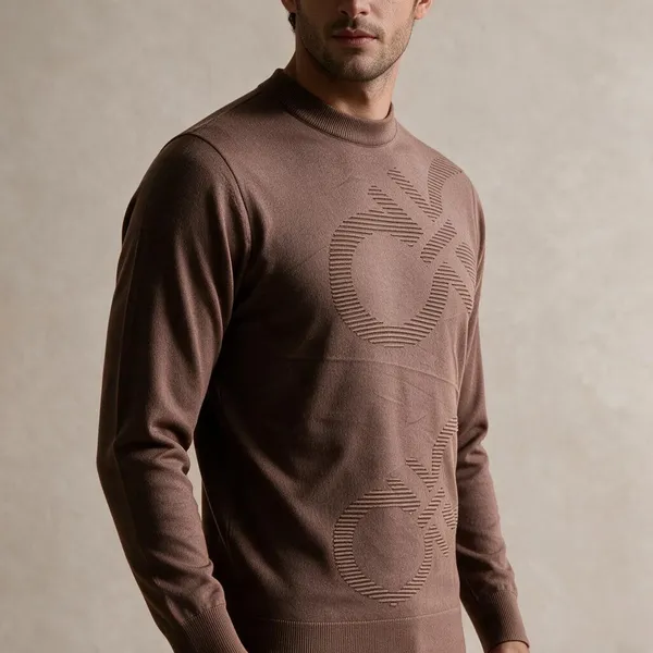 Light_Red_Acrylic_Slim_Fit_High_Neck_Sweater_For_Men