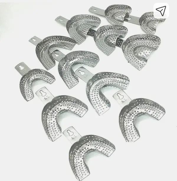 Metal_Perforated_U-Shaped_Dental_Impression_Trays_Set_Of_10