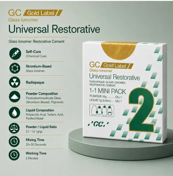 Gc_Gold_Label_2_Universal_Restorative_Glass_Ionomer_Cement