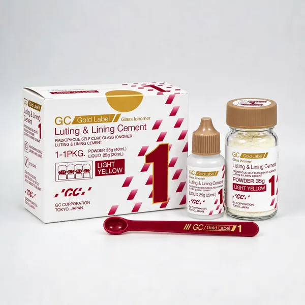 Gc_Gold_Label_1_Radiopaque_Self-Cure_Glass_Ionomer_Luting_Cement