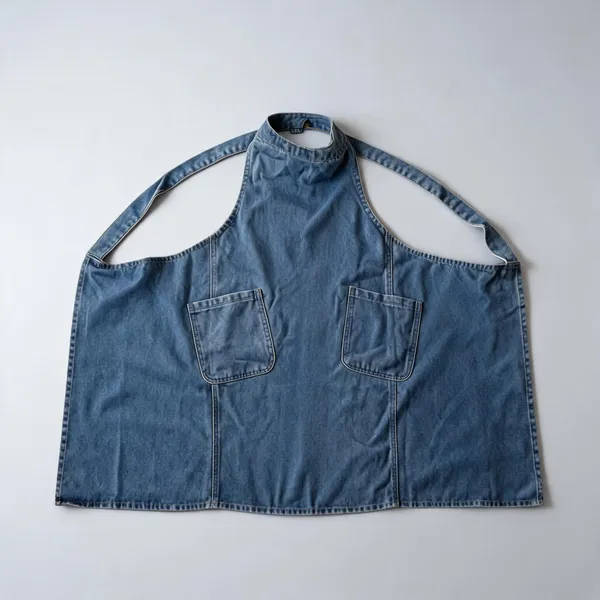 Cotton_Denim_Solid_Blue_Dual_Pocket_Apron