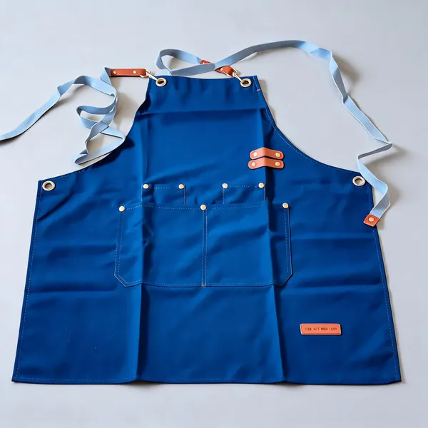 Cotton_Utility_Blue_&_Orange_Multi_Pocket_Apron