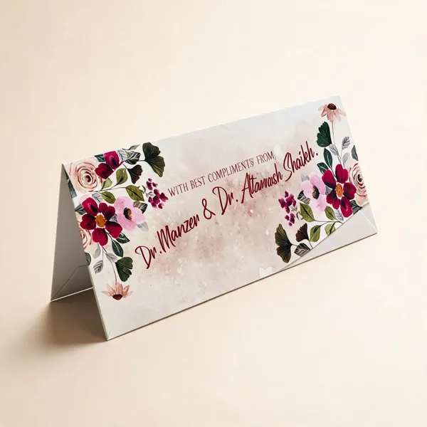 Personified_Burgundy_Floral_Printed_Envelope_Pack_Of_25