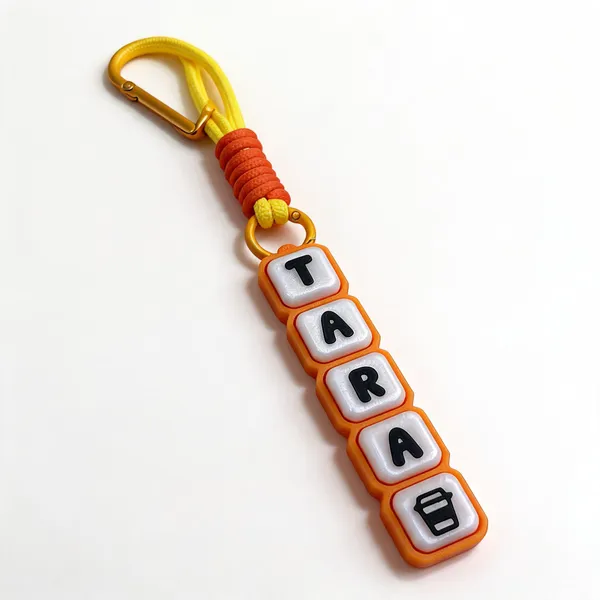 Yellow_Orange_Custom_Name_Fidget_Clicker_Keychain_Pack_Of_3