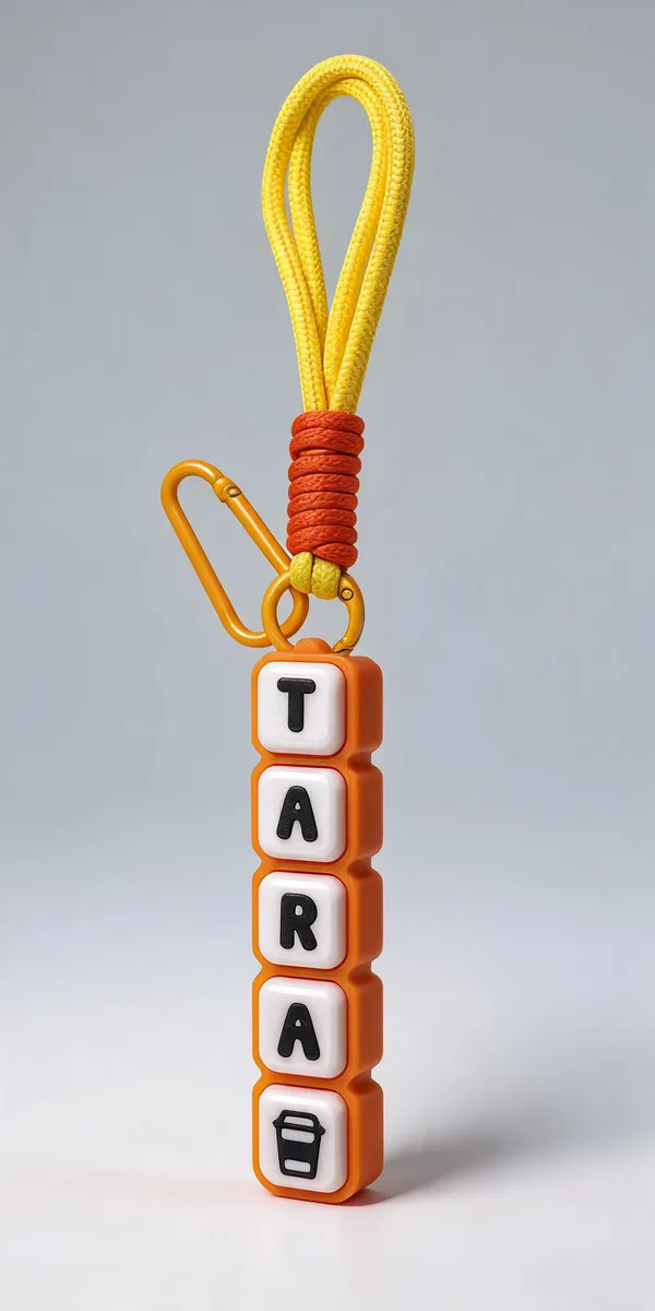 Yellow_Orange_Custom_Name_Fidget_Clicker_Keychain_Pack_Of_3