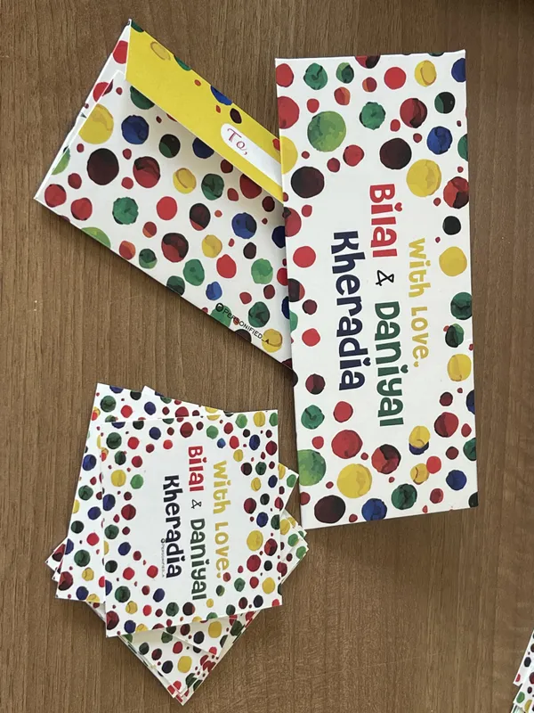 Multicolor_Polka_Dot_Envelopes_&_Card_set