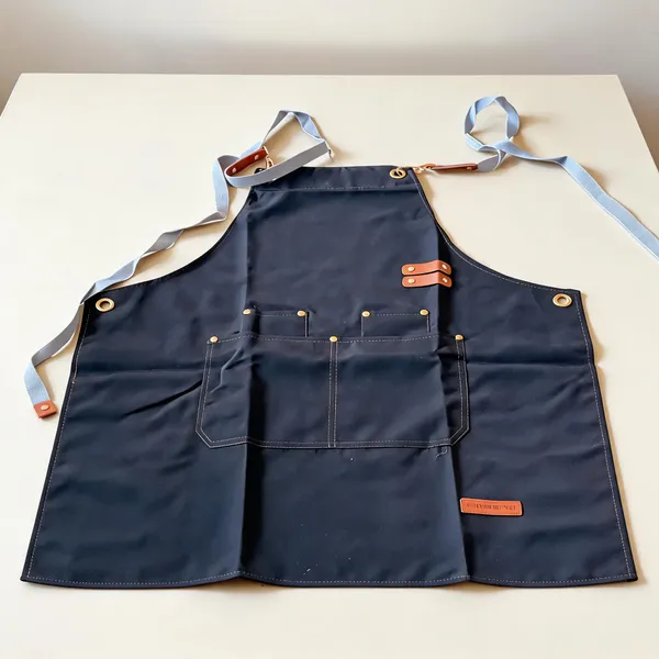 Cotton_Utility_Solid_Orange_Multi_Pocket_Apron