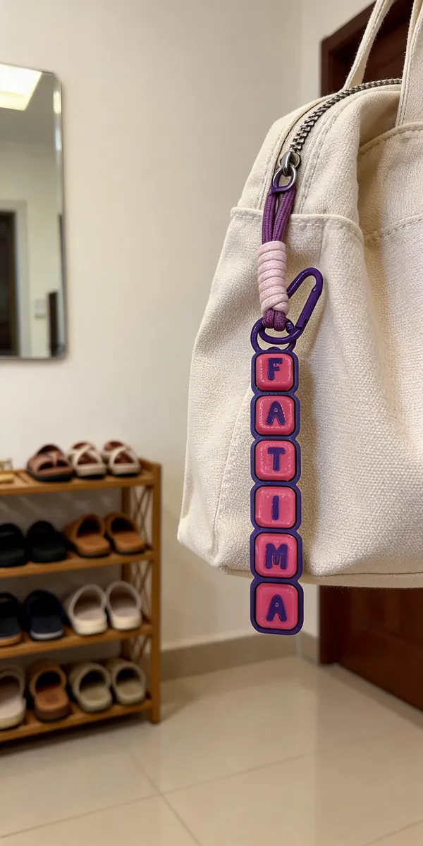 Purple_&_Pink_Pla_Caps_Custom_Name_Fidget_Clicker_Keychain