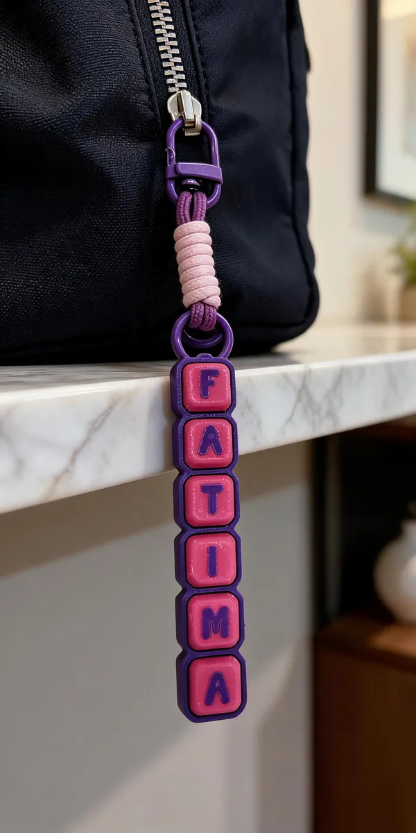 Purple_&_Pink_Pla_Caps_Custom_Name_Fidget_Clicker_Keychain