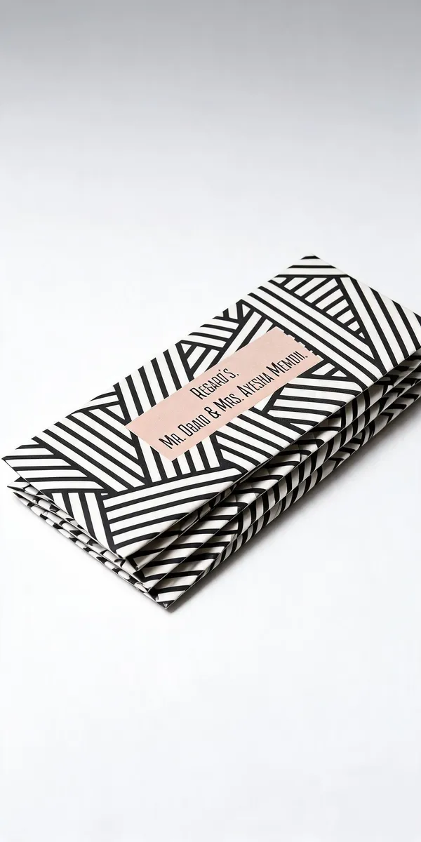 Black_White_Geometric_Personalised_Printed_Envelope_Pack_Of_25