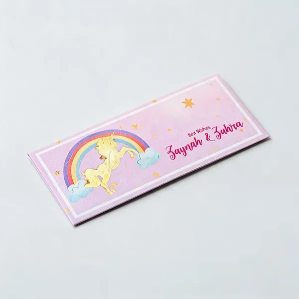 Personified_Pastel_Pink_Unicorn_Gold_Foil_Printed_Envelope_Pack_Of_50