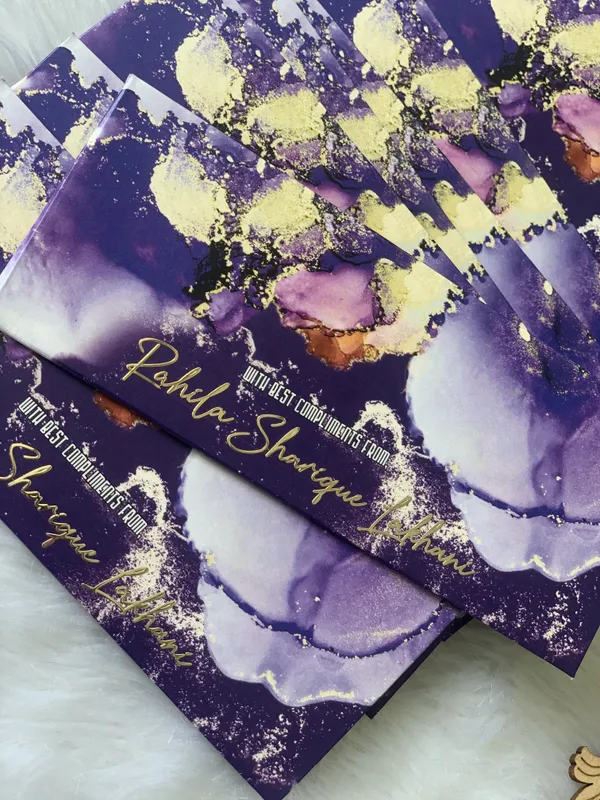 GOLD_FOIL_Abstract_royal_blue_Printed_envelop_custom_made