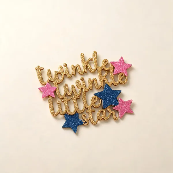 Twinkle_Twinkle_Little_Star_3D_Printed_Cake_Topper_Gold_Pink