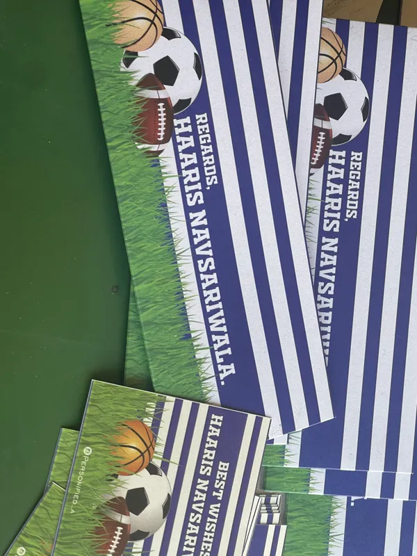 Sports_Theme_Printed_envelop_&_Cards_set