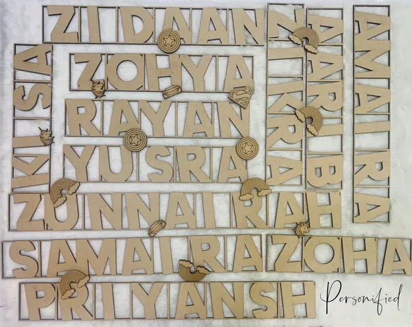 Mdf_Personalised_Names_diy_kit_with_colours