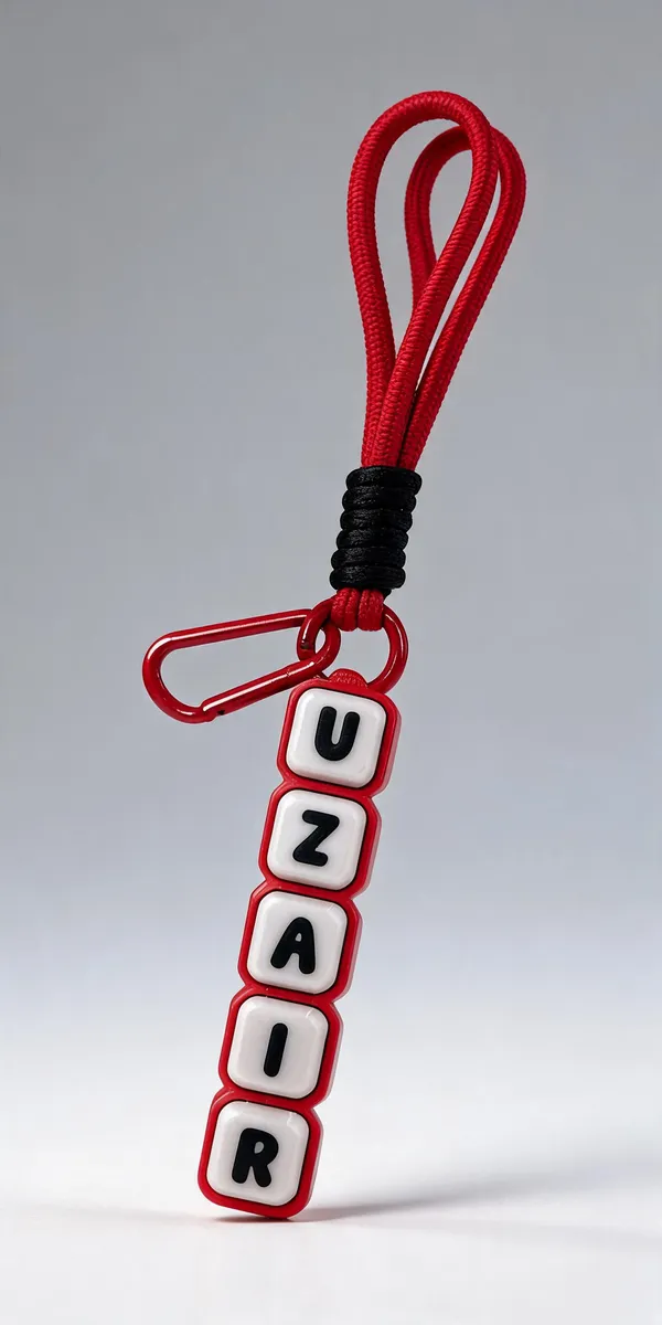 Red_&_Black_Pla_Custom_Name_Fidget_Clicker_Keychain