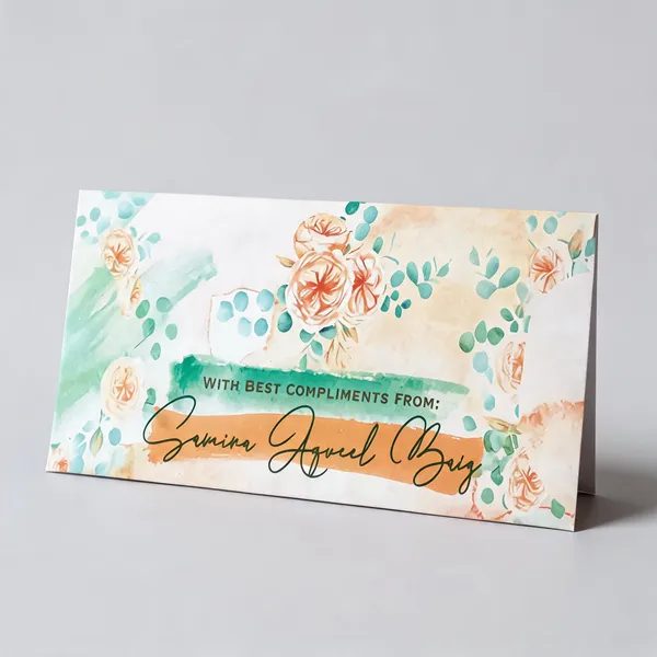 Personified_Green_Floral_Printed_Envelope_Pack_Of_25