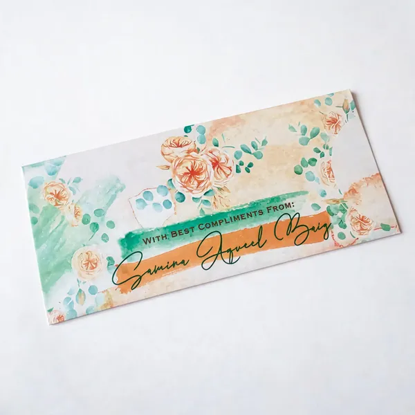 Personified_Green_Floral_Printed_Envelope_Pack_Of_25