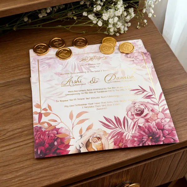 Pink_Burgundy_Gold_Foil_Floral_Wedding_Invitation_Cards_Pack_Of_25