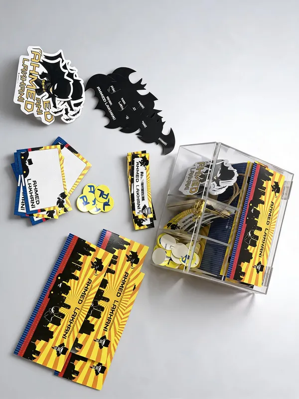 Batman_Theme_Personalised_Envelope_Card_Sticker_Stationery_Set