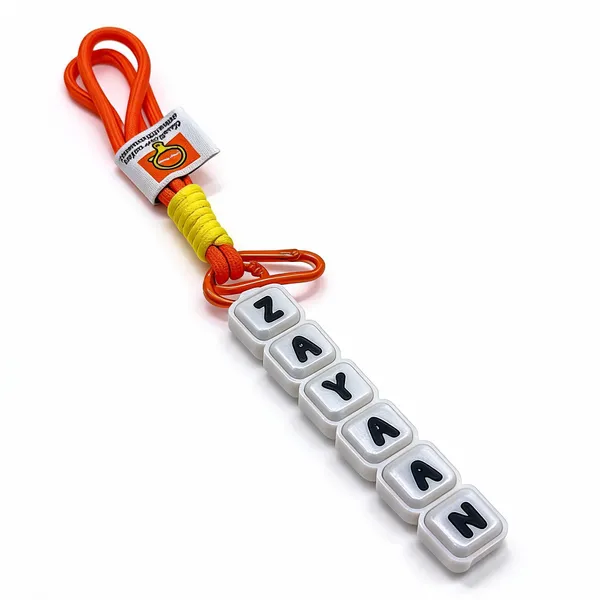 Orange_White_Custom_Name_Fidget_Clicker_Keychain_Pack_Of_3