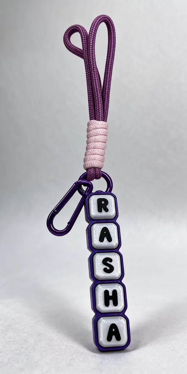 Purple_&_Pink_Pla_Custom_Name_Fidget_Clicker_Keychain