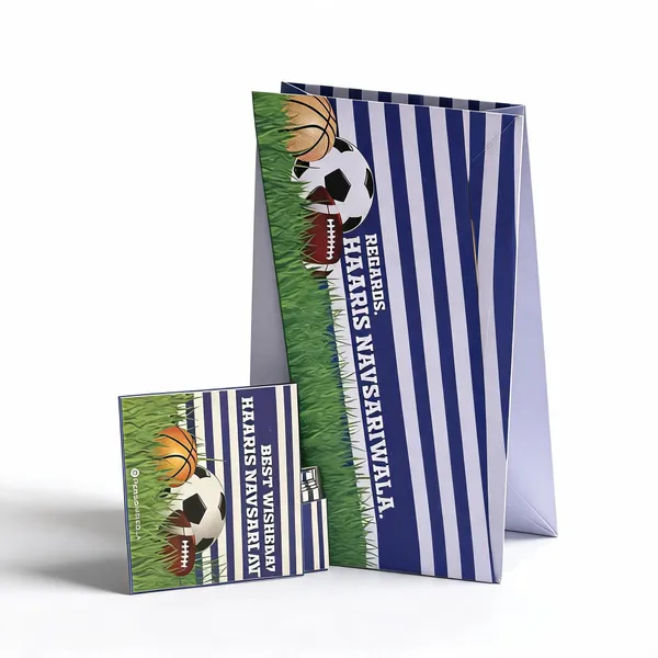 Personified_Blue_White_Sports_Theme_Printed_Card_And_Envelope_Set_24Pc