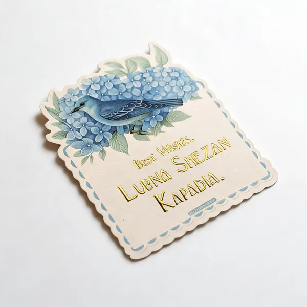 Exotic_Bird_Gold_Foil_Shape_Cut_Greeting_Cards_Pack_Of_25