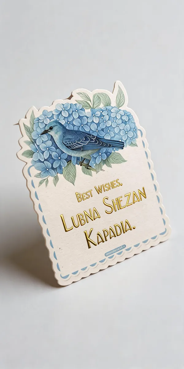Exotic_Bird_Gold_Foil_Shape_Cut_Greeting_Cards_Pack_Of_25