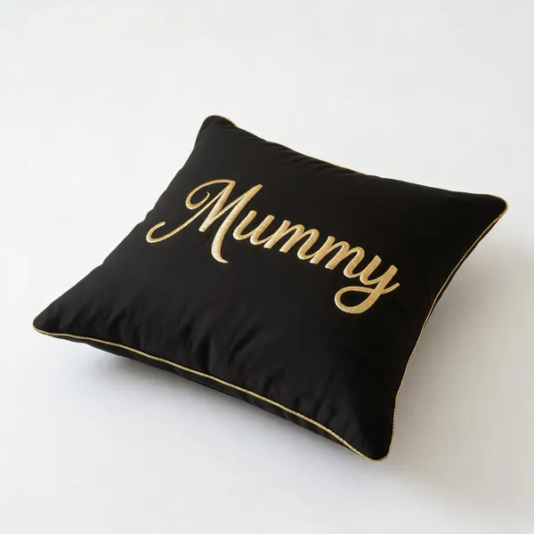 Cotton_Embroidered_Mummy_Message_Cushion_Cover_Black_Gold
