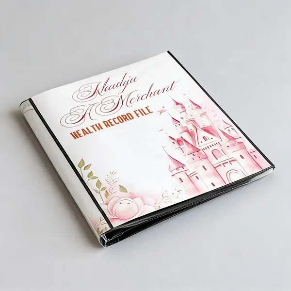 Pink_Floral_Print_Health_Record_File