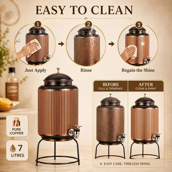 Copper_Ribbed_Traditional_Water_Dispenser_With_Stand_7L