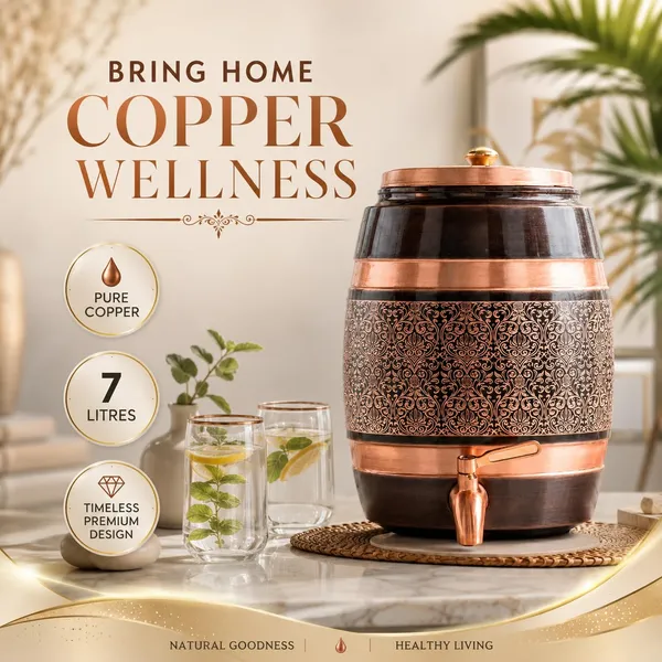 Copper_Antique_Barrel_Floral_Engraved_Water_Dispenser_7L