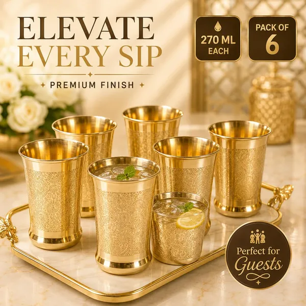 Brass_Traditional_Paisley_Embossed_Tumbler_Glass_Set_Of_6