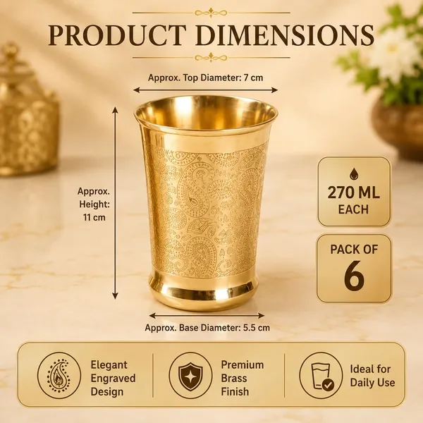 Brass_Traditional_Paisley_Embossed_Tumbler_Glass_Set_Of_6