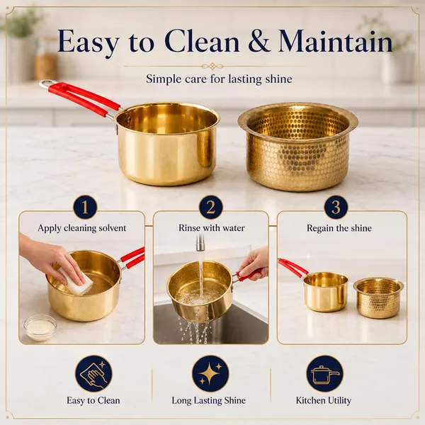 Brass_Traditional_Hammered_Tea_Saucepan_And_Milk_Pot_Cookware_Set