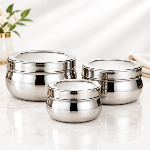 Stainless_Steel_Classic_Poori_Dabba_Storage_Containers_Set_Of_3