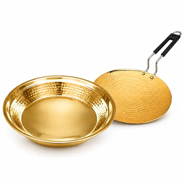 Brass_Traditional_Hammered_Parat_And_Roti_Tawa_Kitchen_Bundle