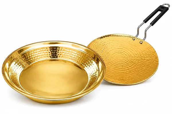 Brass_Traditional_Hammered_Parat_And_Roti_Tawa_Kitchen_Bundle