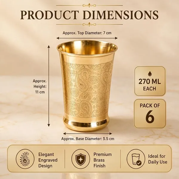 Brass_Traditional_Paisley_Embossed_Tumbler_Glass_Set_Of_6