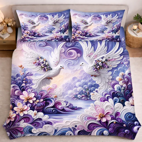 Floral_Peacock_7d_Print_Flat_Double_Bedsheet_With_2_Pillow_Covers_(90x100_Inches)